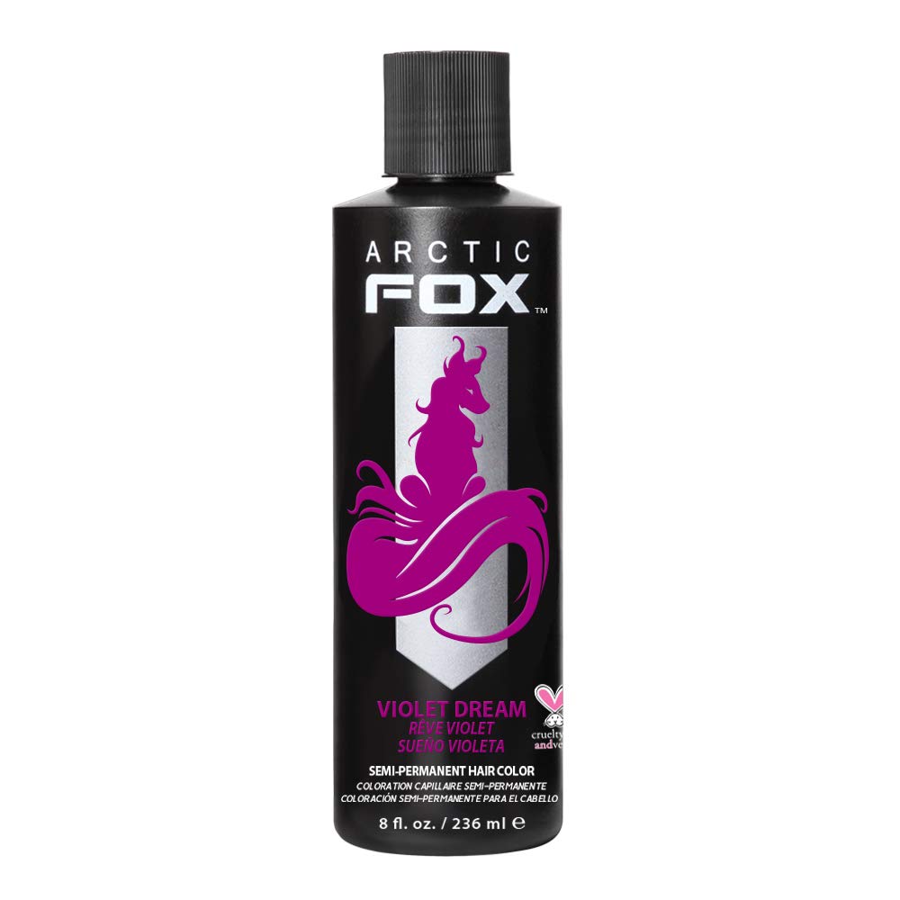 ARCTIC FOX Vivid Purple Dye Hair Color, Long-Lasting & Conditioning, For All Hair Types, Ammonia-Free & Vegan 8 fl oz