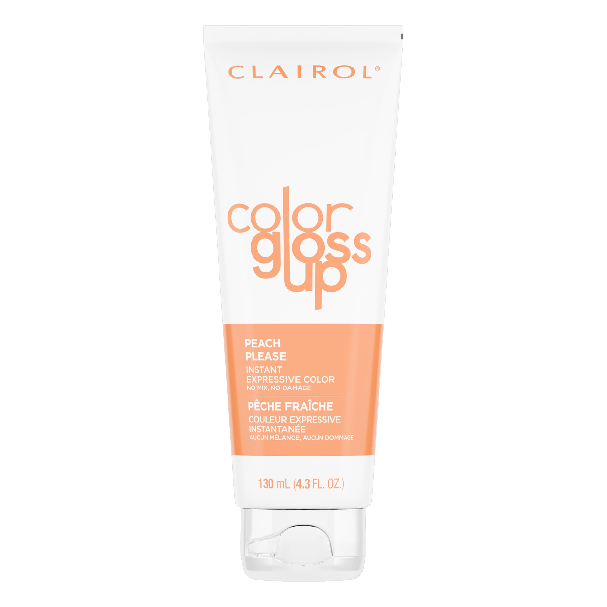 Clairol Color Gloss Up Temporary Hair Dye Peach Please For Party Hair Color Pack of 1  
Clairol Color Gloss Up Temporary